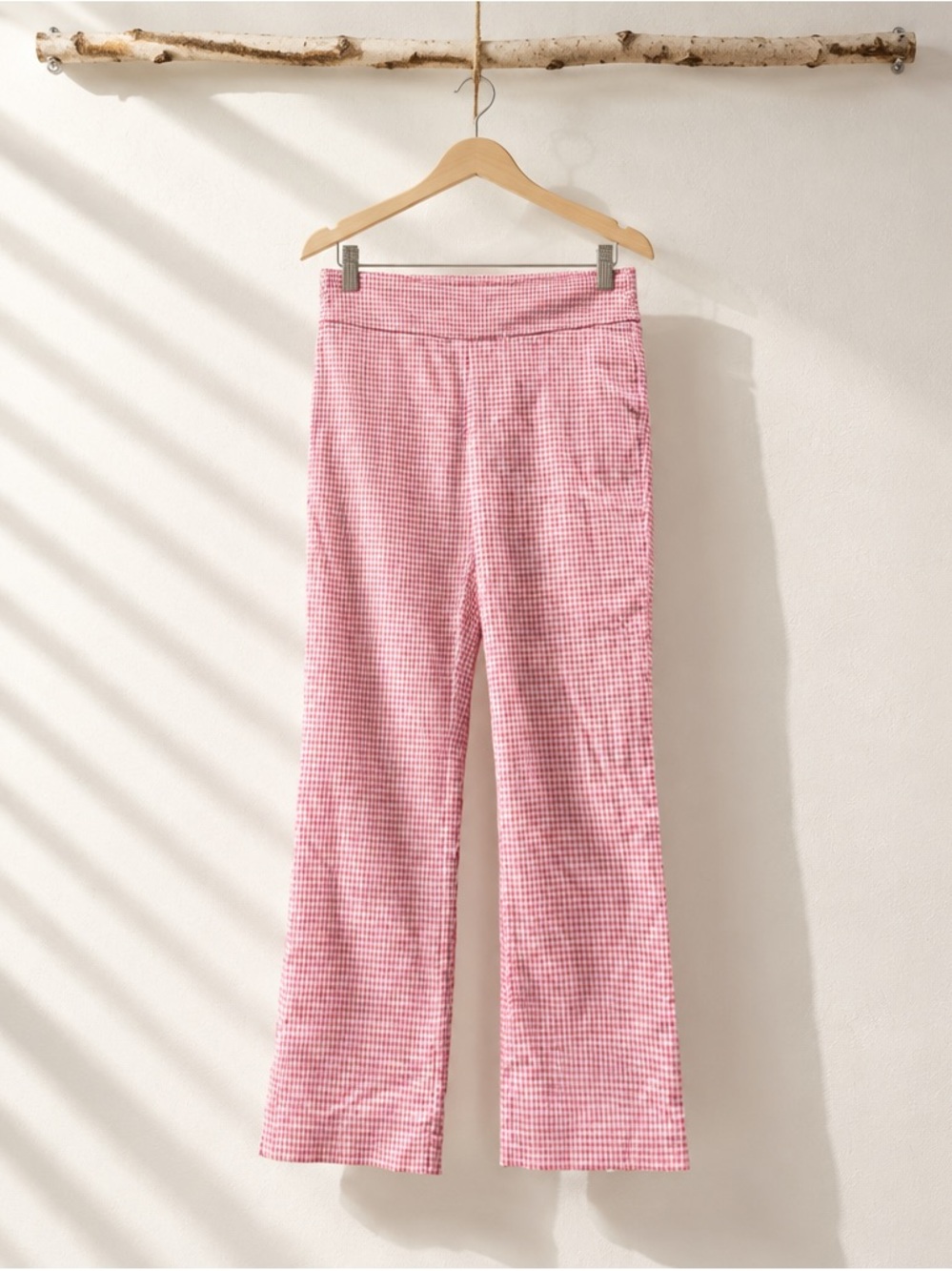 J. Mclaughlin Pink Gingham Women's Pants